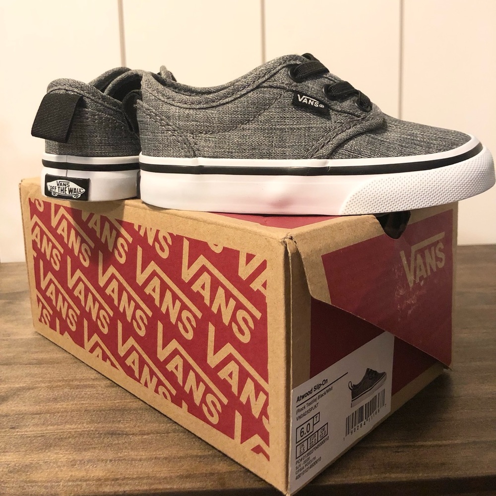 Vans, Atwood slip on, Grey, Size 6c